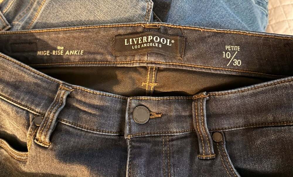Liverpool Los Angeles Dark Wash Skinny Jeans Ankle Stretch - Size 10/30 - Picture 5 of 6